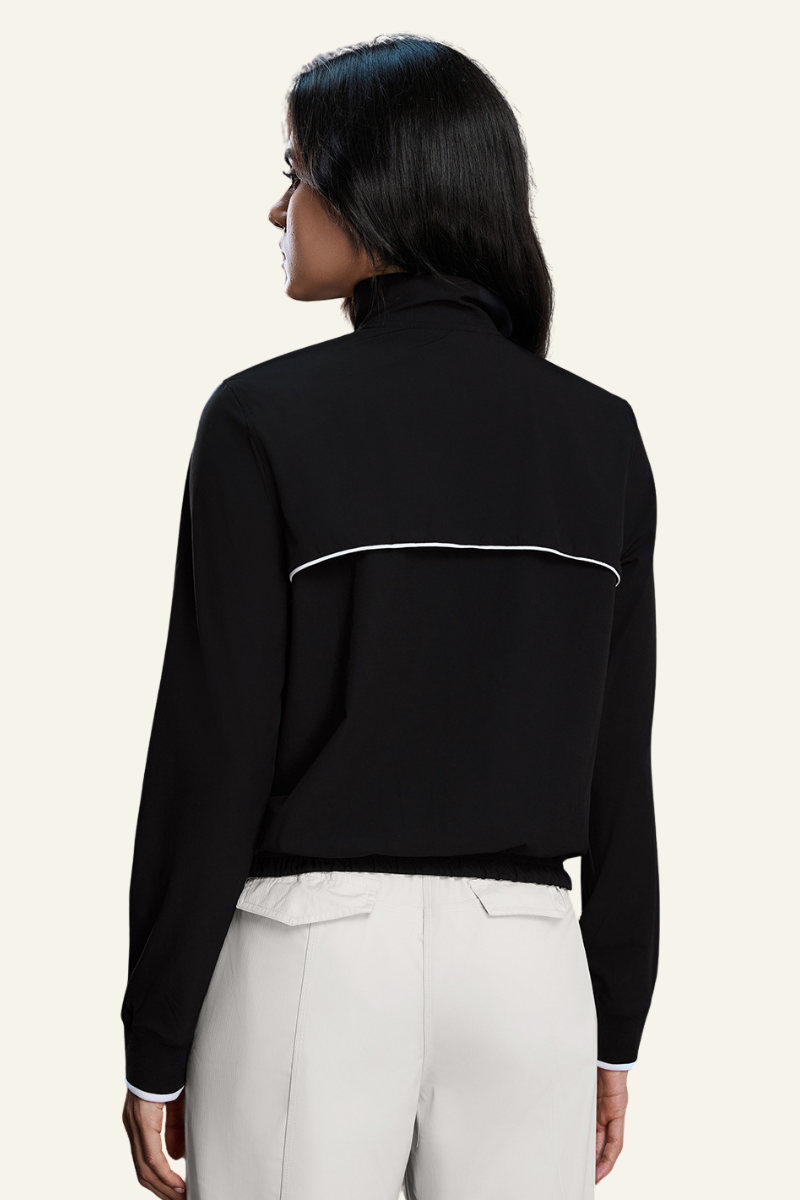Women's Athletic Windproof Stand-Collar Jacket
