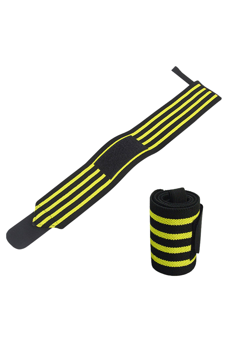 Sports Striped Strength Training Compression Wrist Wraps