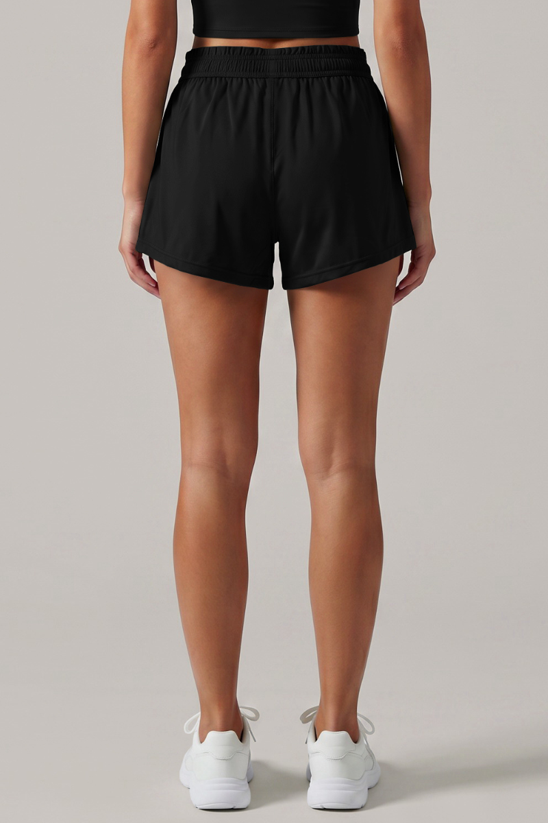 Women's Drawstring Quick Dry Side Pocket Sport Casual Shorts