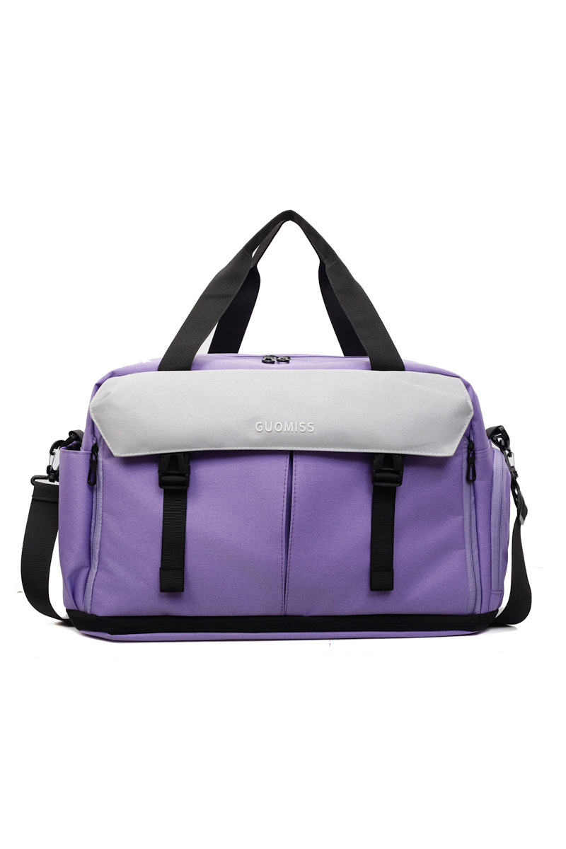 Color-Block Multi-Pocket Large Capacity Travel & Fitness Bag