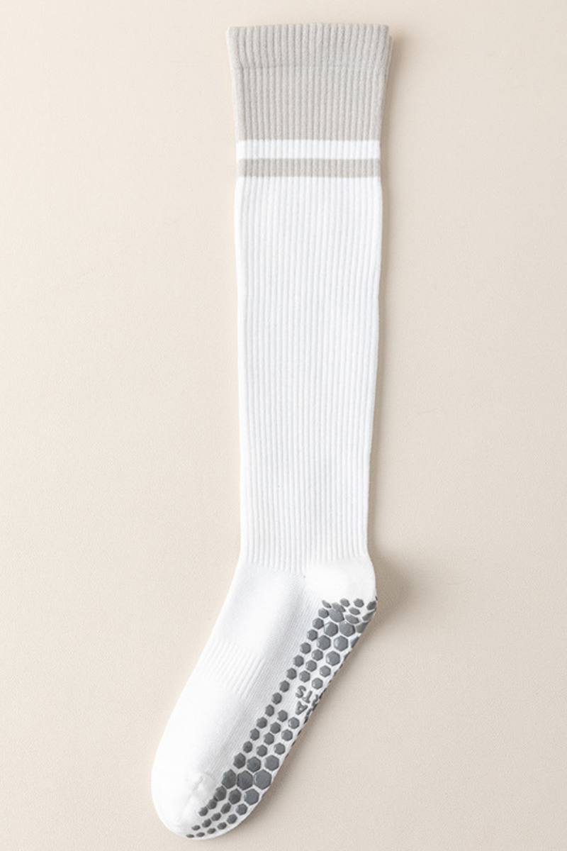 Non-Slip Grippy Dots Knee-High Yoga Pilates Socks