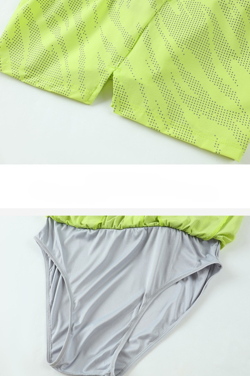 Men's Reflective Dot 2-in-1 Racing Running Shorts