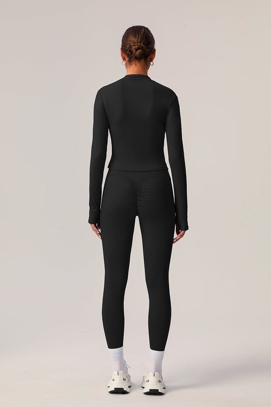 3 Pcs Set Halter Neck Fitness Running Sports Bra + Zipper Pocket Running Jacket + Quick-Dry Tight Yoga Leggings