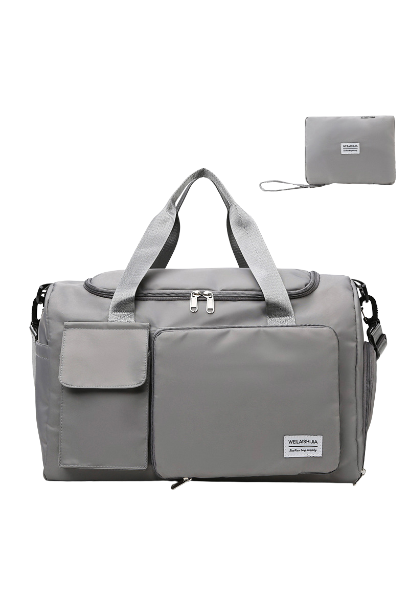 Foldable Multi-Pocket Oxford Cloth Fitness Sports Travel Bag