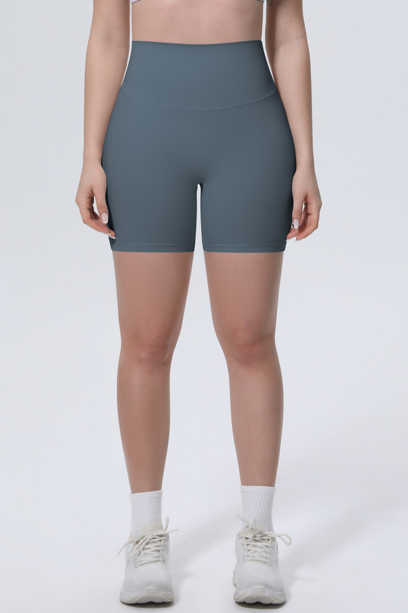 Women's Athletic Ice-Skin Breathable Solid Color Yoga Shorts