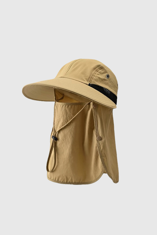 Summer Wide Brim Full Face Sun Protection Fisherman Hat