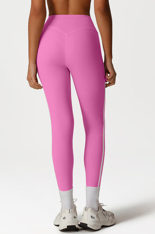 Women High-Waisted Color-Block Butt-Lifting Quick-Dry Yoga Pants