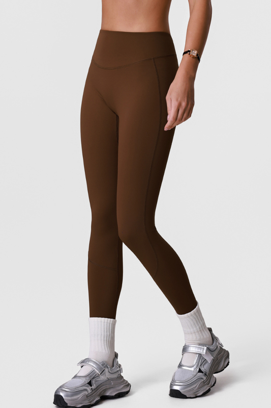 Women's Athletic High-Waisted Pleated Slim Fit Yoga Leggings