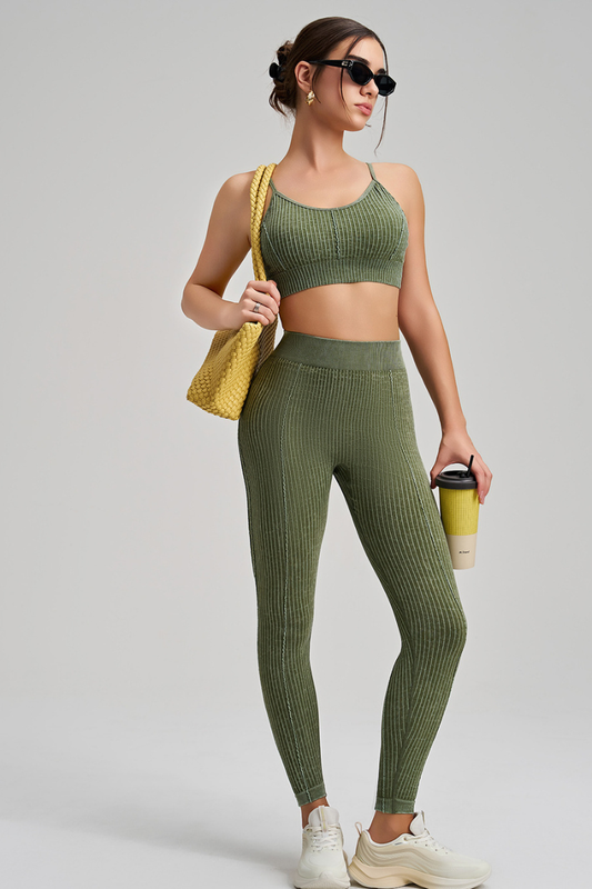 Seamless Peach Butt Yoga Pants Set