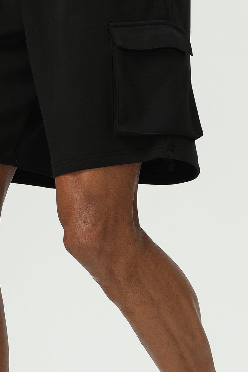 Men Running Training Four-Way Stretch Quick-Dry Reflective Casual Fitness Mid-Length Shorts