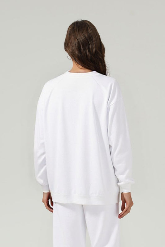 Loose-fitting crewneck sweatshirt
