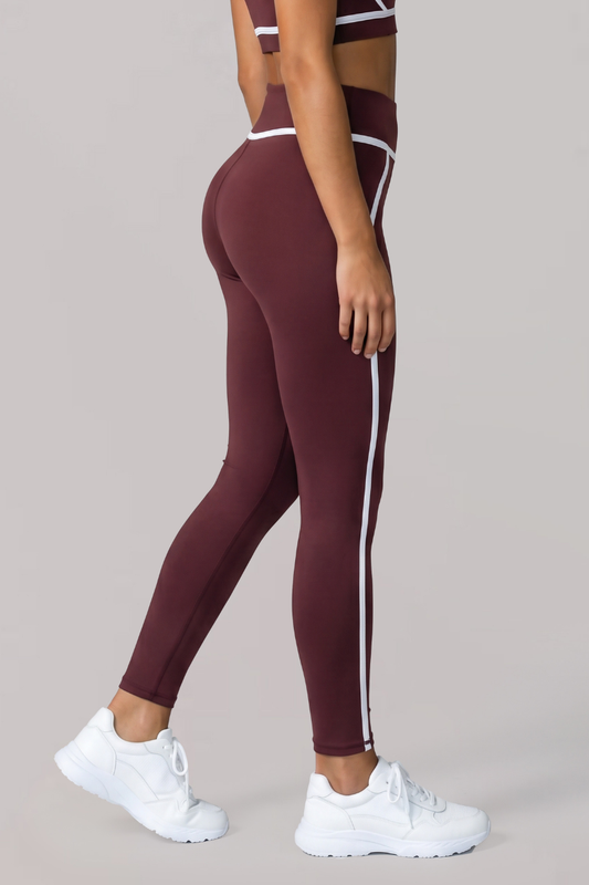 Women's Contrast-Line Butt-Lifting Naked-Feel Yoga Leggings