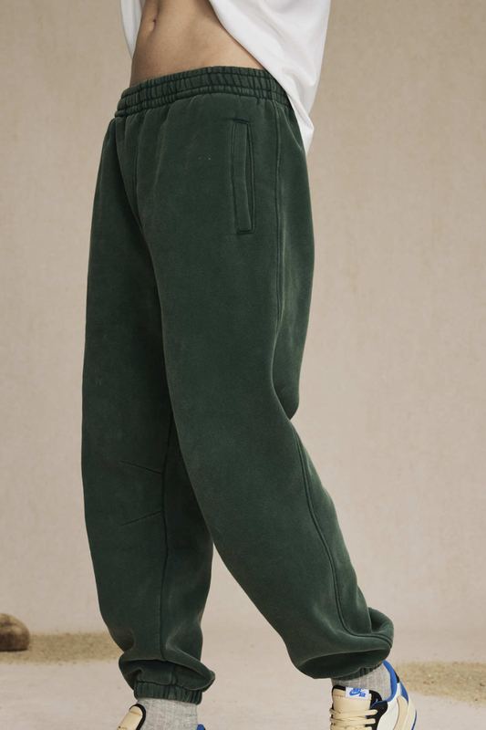 Unisex Fall Fleece Wax Dyed Vintage Athletic Jogger