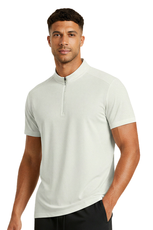Men's Quick-Dry Stand Collar Half-Zip Quick Dry T-shirt