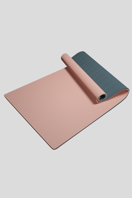 Unisex TPE Non Slip Shock Proof Yoga Mat - Multicolor