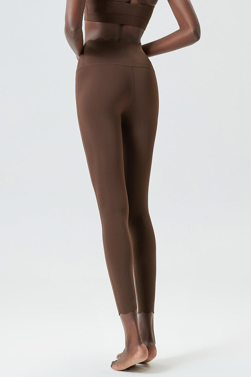 Women Plus-Size Wave High-Waisted Quick-Dry Sculpting Yoga Leggings