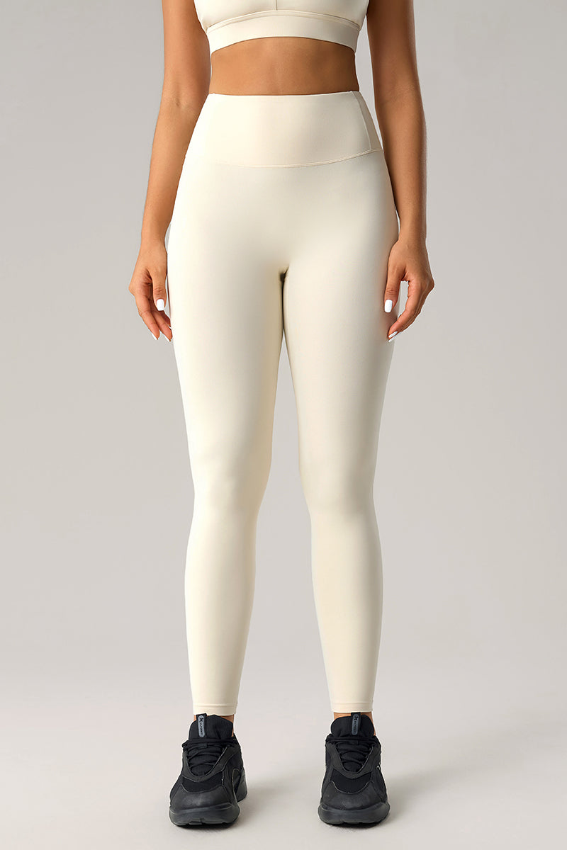 Women High-Waisted Sculpting Naked-Feel Running Yoga Compression Leggings
