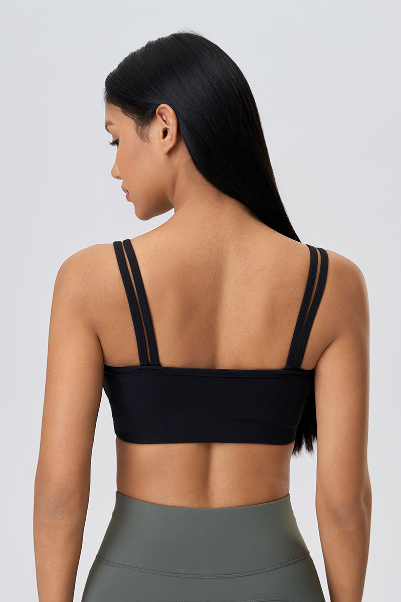 Women Naked-Feel Breathable Anti-Shock Crisscross Back Yoga Sports Bra