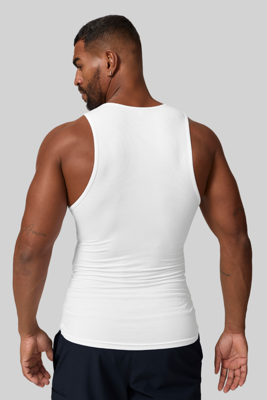 Men's Threaded Tound-Neck Sports And Fitness Tank Top