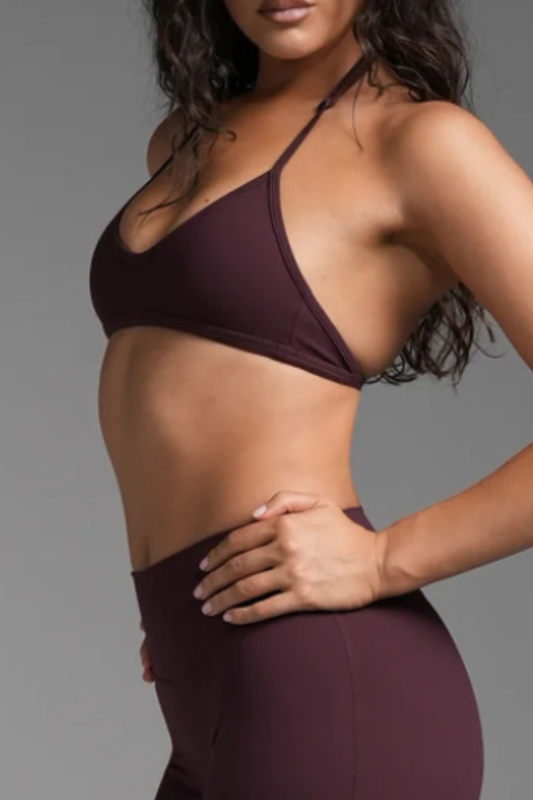 Women's Halterneck Backless Yoga Sports Bra