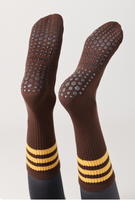 Women's Color Striped Pilates Yoga Tube Socks