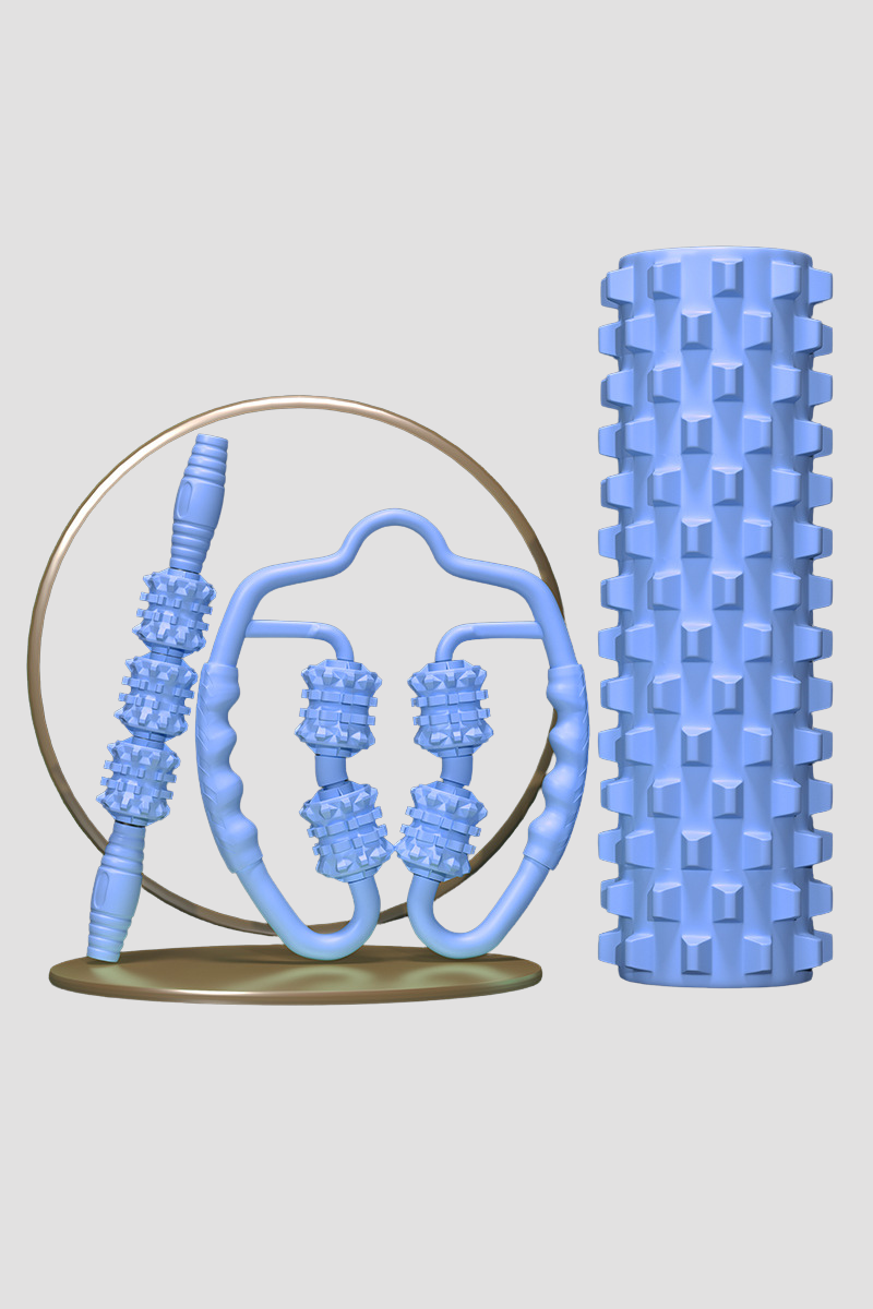 Muscle Recovery Sets:Foam Roller & Massage Stick & Leg Roller