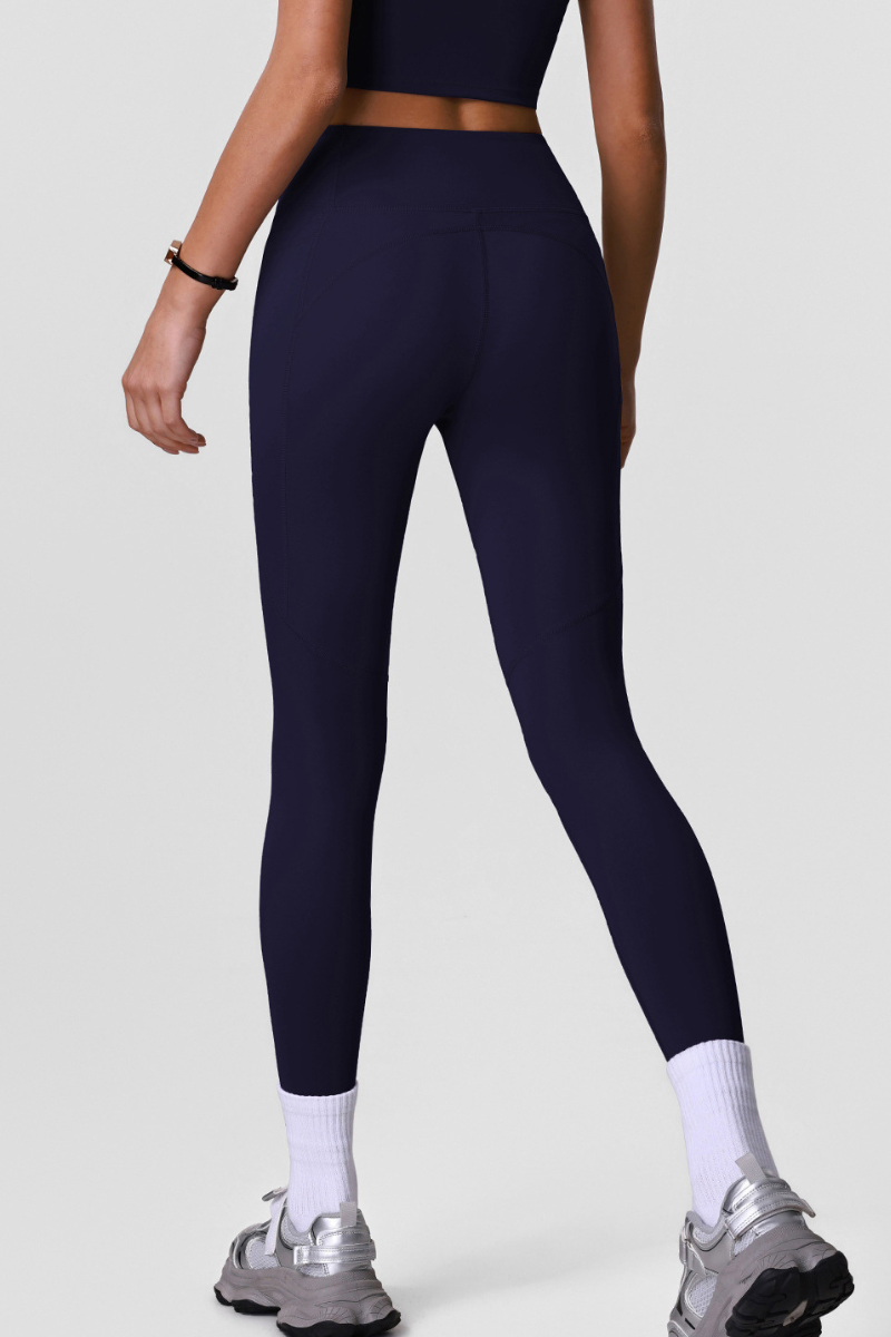 Women's Athletic Side-Pocket High Waist No T-Line Leggings
