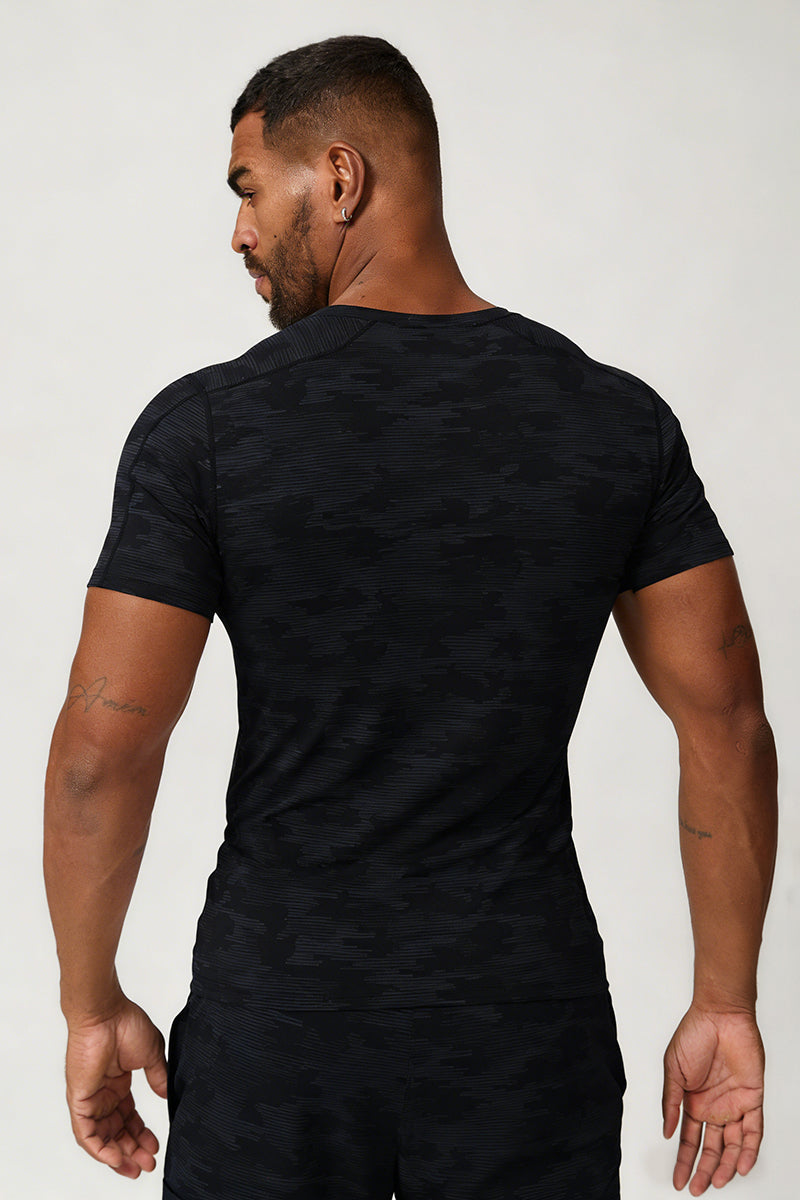 Men's Summer Cooling Lightweight Round Neck Sport T-shirt