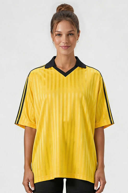 Unisex 165G lightweight retro V-neck sports jersey T-shirt
