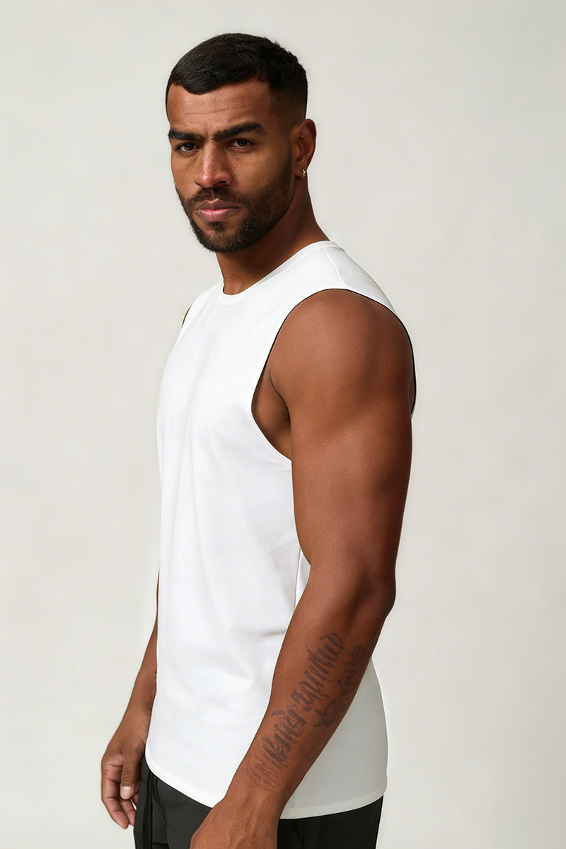 Men's Summer Cool Breathable Wide Strap Sleeveless Tank Top