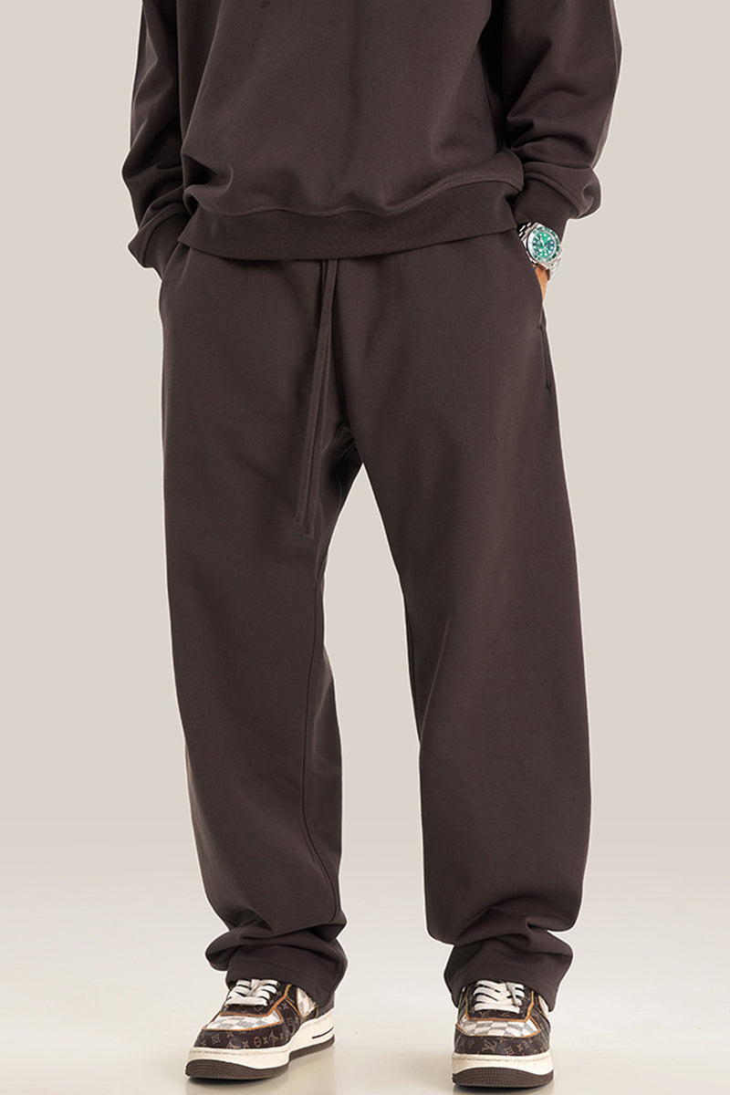 Men's loose straight-leg athletic trousers