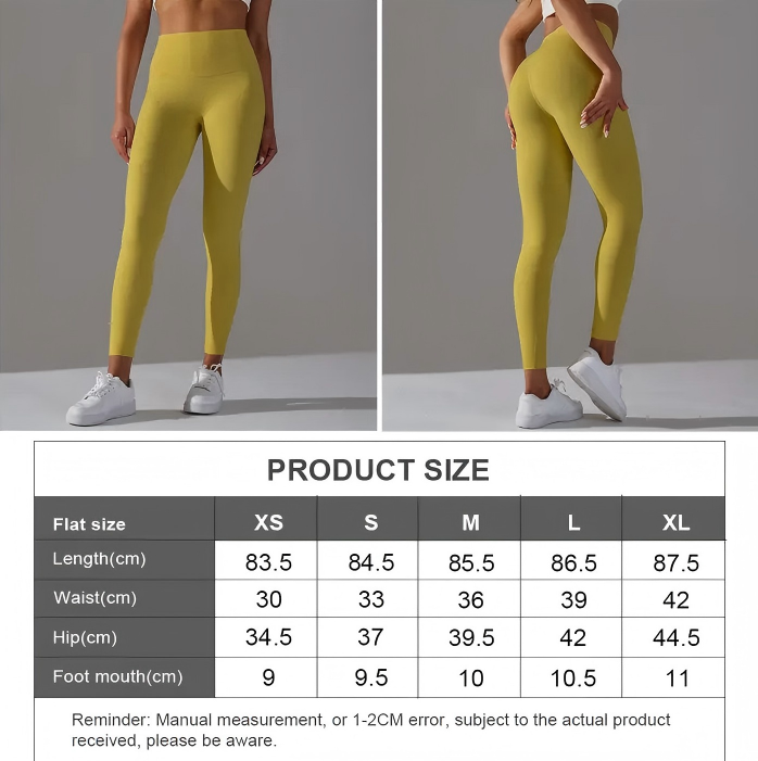Women Sport Fitness No Font Line Yoga Leggings
