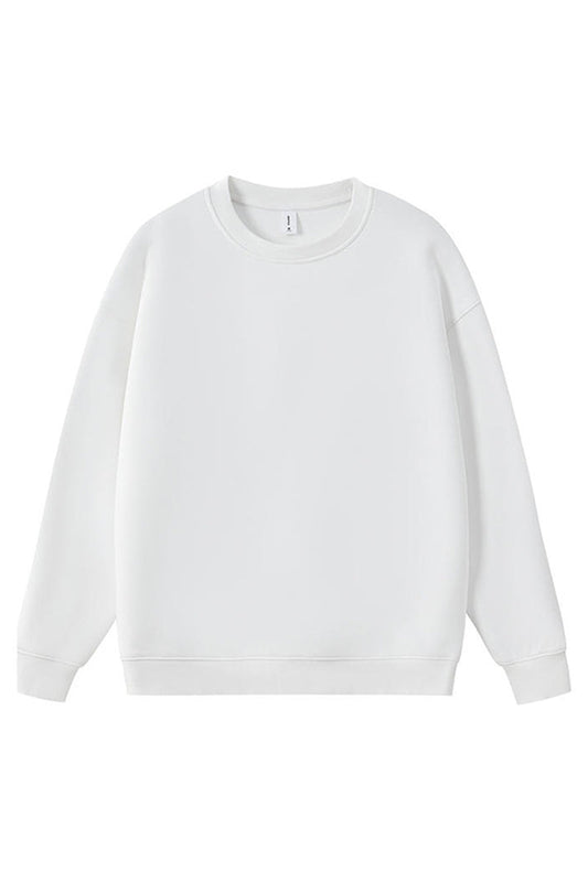 Men Heavyweight Cotton-Blend Crewneck Sweatshirt