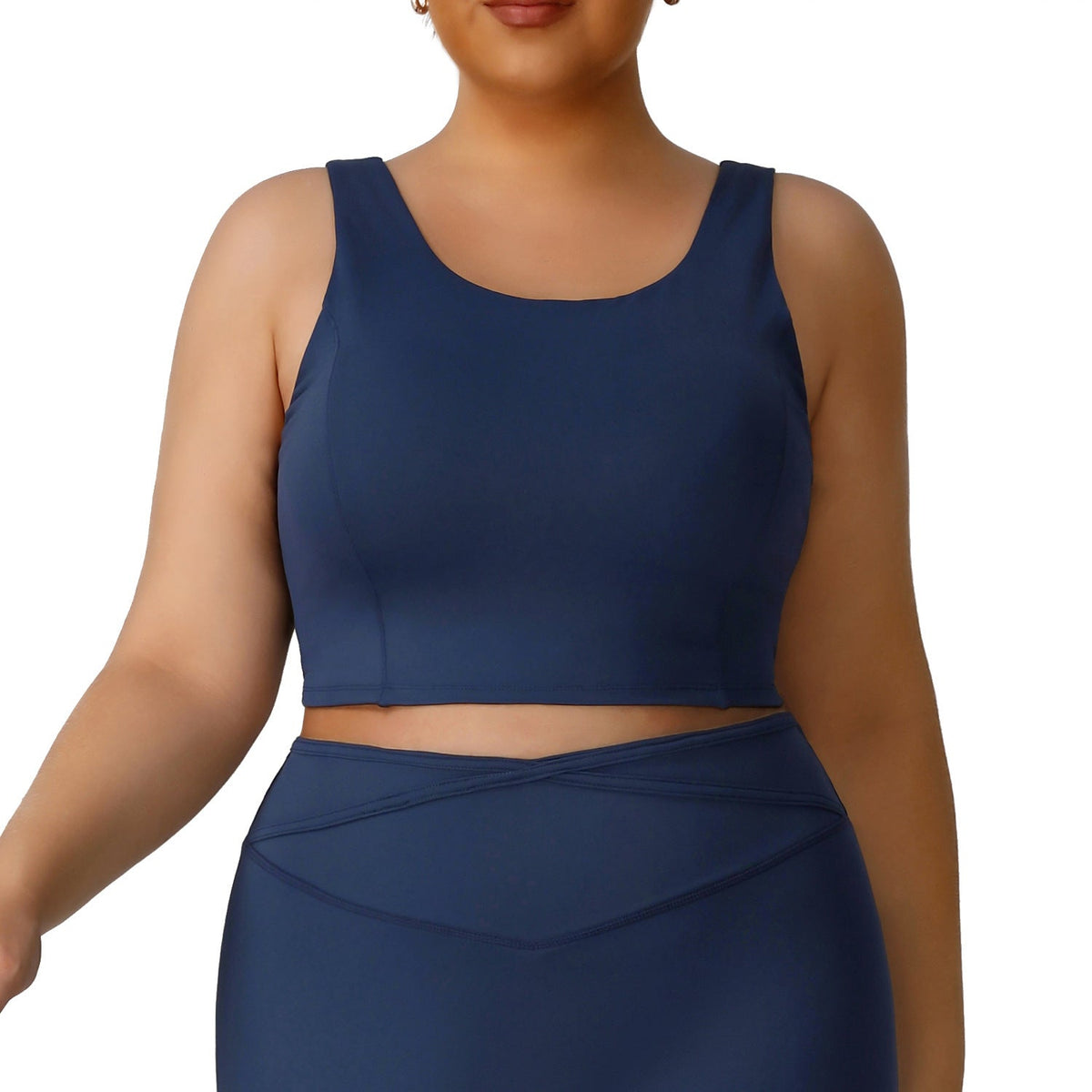 Plus Size Women Seamless U-Neck High Stretch  Bra