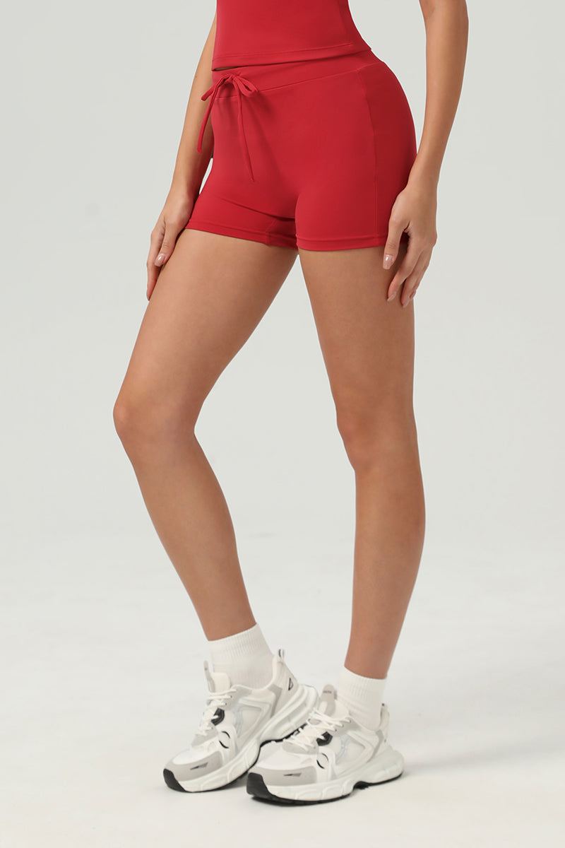 Women Naked-Feel High-Waisted Butt-Lifting Quick-Dry Yoga Running Shorts
