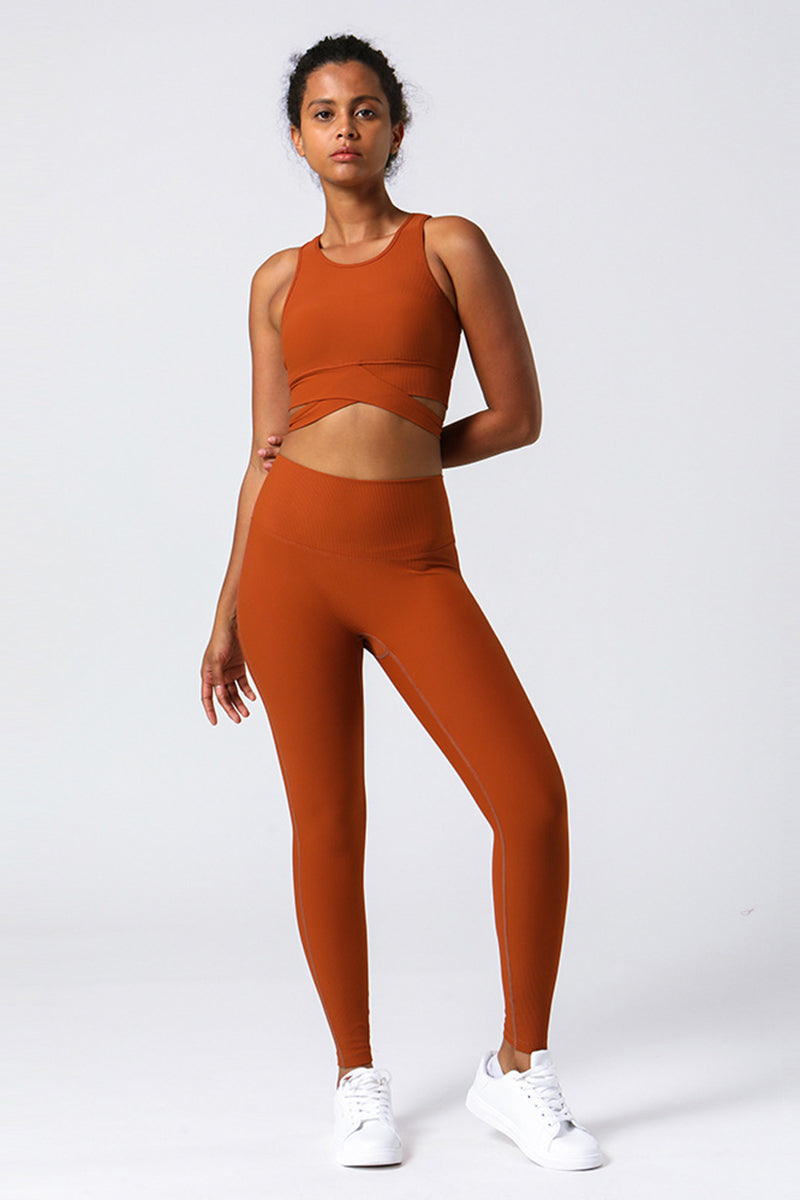 Women Ribbed Yoga set
