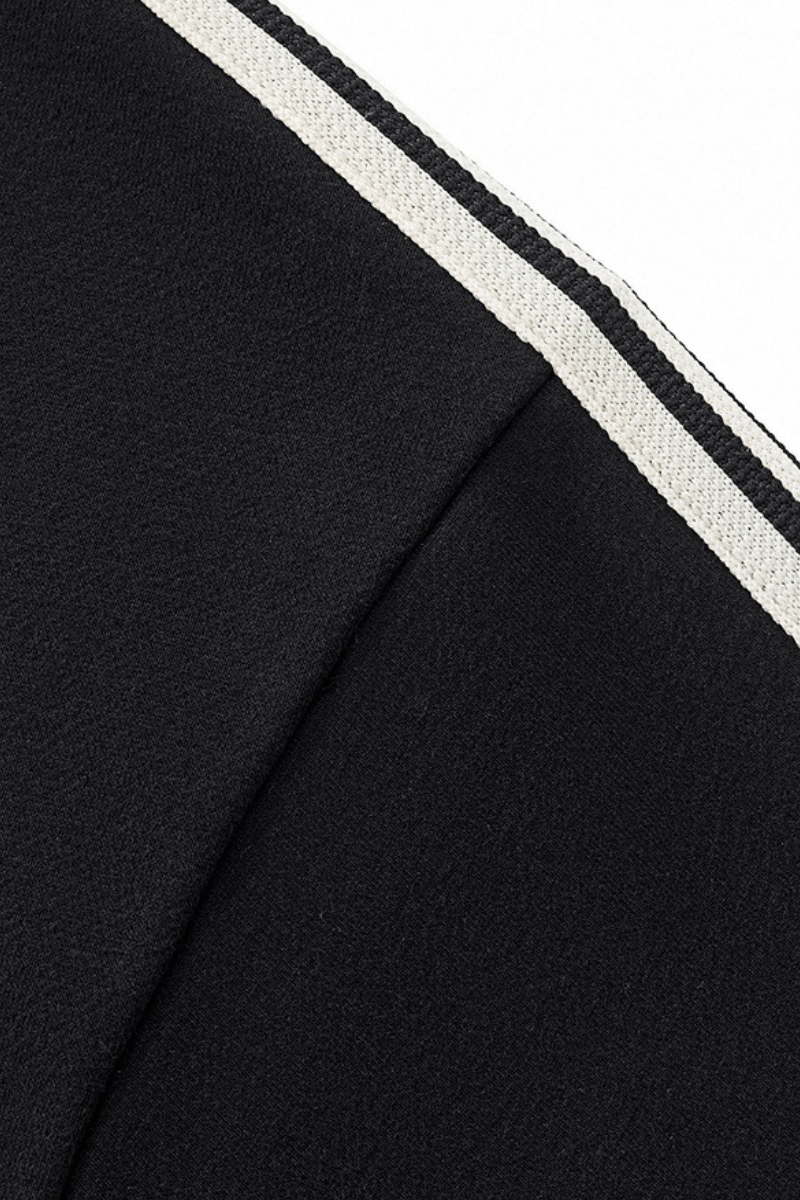 Women's 350g Color Block Side Stripe Ribbed Cuff Hoodie