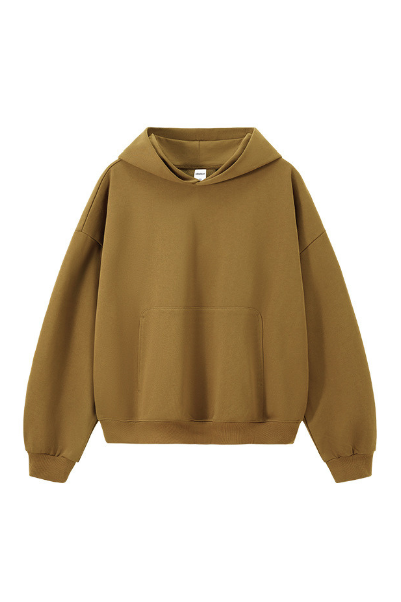 Unisex Fall 380G Heavyweight Cropped Drop Shoulder Hoodie