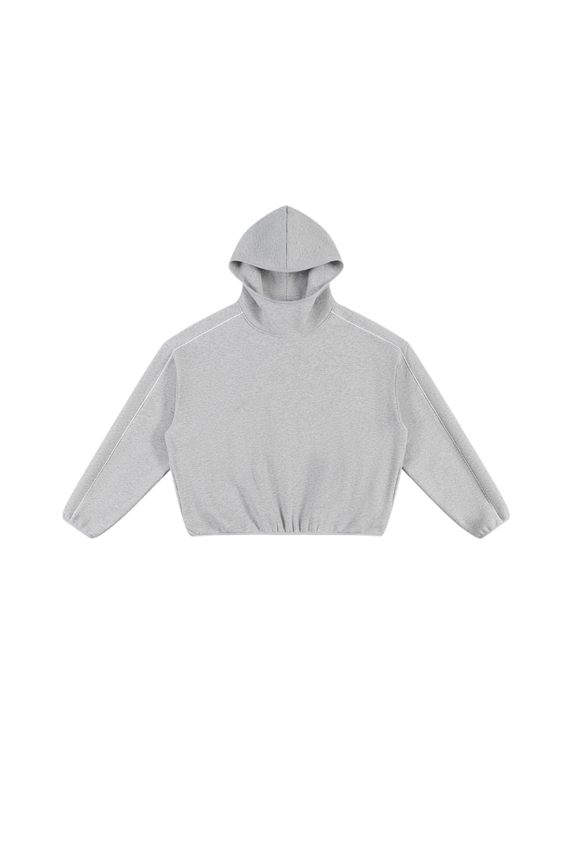 Women's Fall Relaxed Contrast Color Stripe High Neck Hoodie