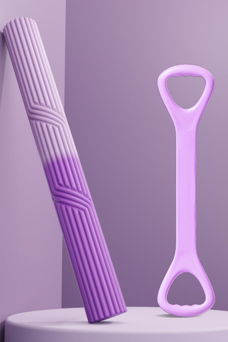 Torque Massage Stick And Pull StrapTwo-Piece Set
