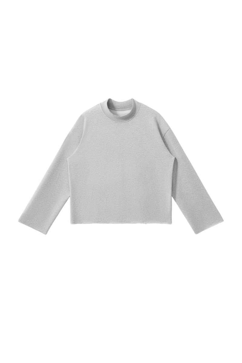 Unisex Fall Comfort Colors Style Mock Neck Sweatshirt