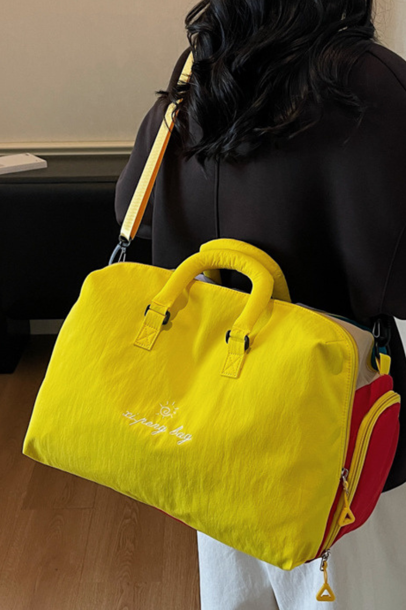 Dopamine Color Scheme 2-in-1 Handheld & Crossbody Sports Bag
