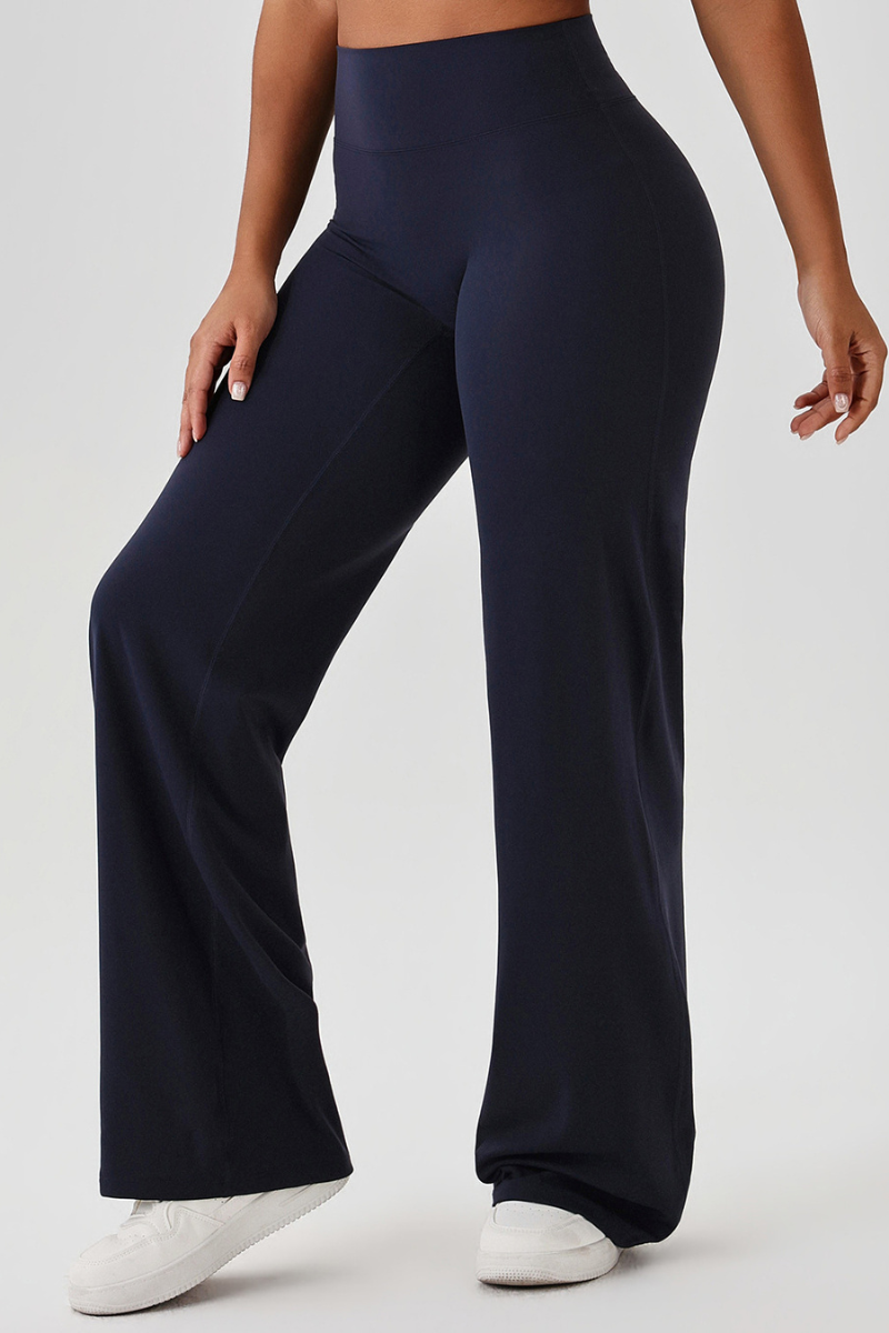 Women's Athletic High Waist V-Lift Hip Wide Leg Yoga Pants