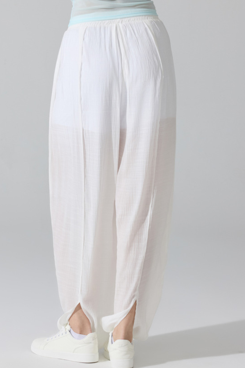 Women's Lightweight Elastic Waist Loose Fit Harem Casual Pants