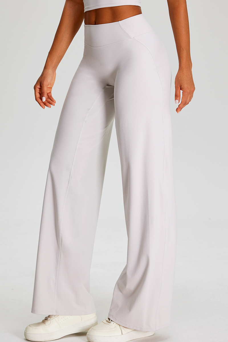 Women's Athletic Flowy Solid Wide Leg Yoga Pants