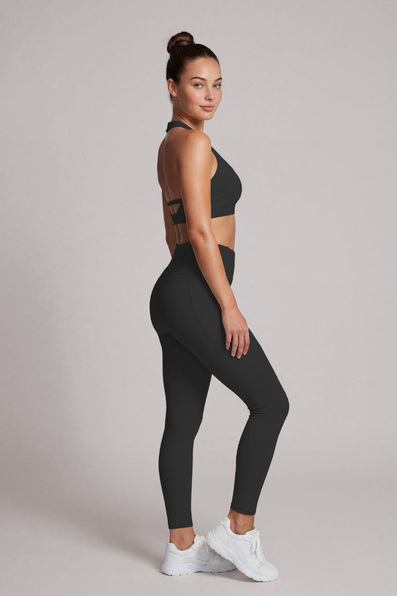 Women's Halter Cutout Back & Leggings 2Pcs Sports Yoga Set