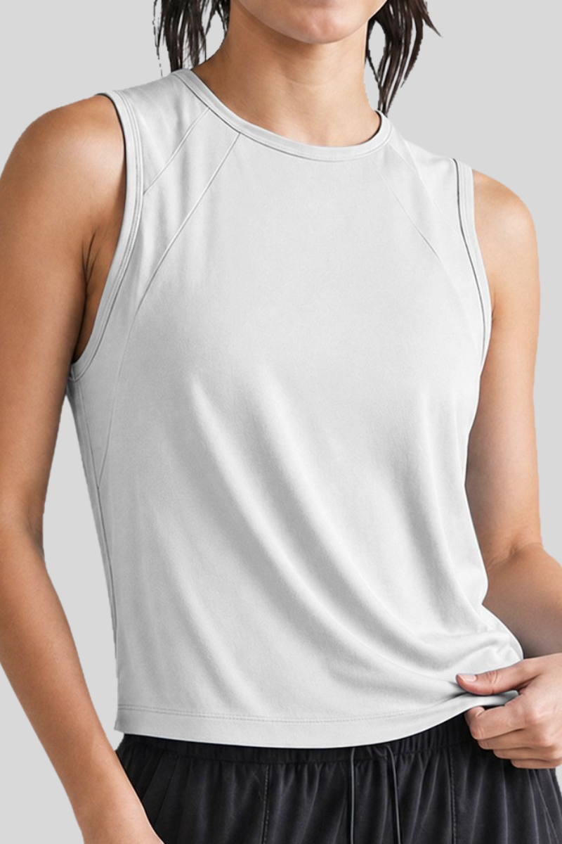 Women's Mesh Back Breathable Athletic Sleeveless Tank Top