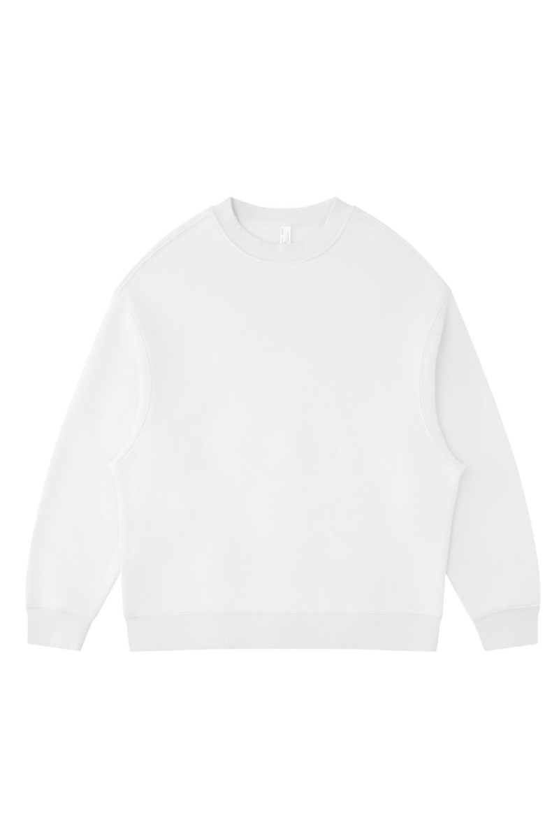 Men's Fall Fleece‑Lined Drop Shoulder Oversized Pullover