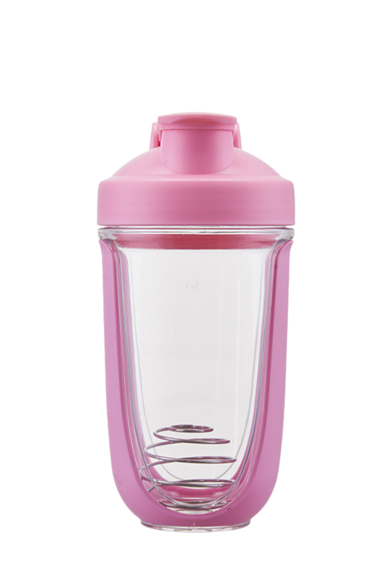 500ml Shaker Bottle With Clear Body (Logo Customization)
