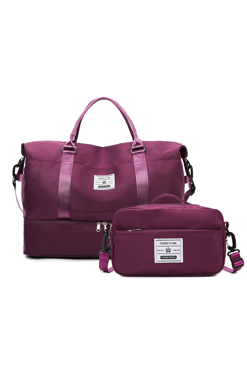 Women Multi-Functional Gym Bag and Small Pouch 2-Piece Set